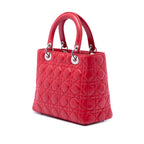 Lady Dior Bag Cannage Quilt Lambskin Medium