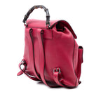 Bamboo Tassel Backpack Leather Medium