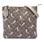 Flat Messenger Bag GG Coated Canvas Small
