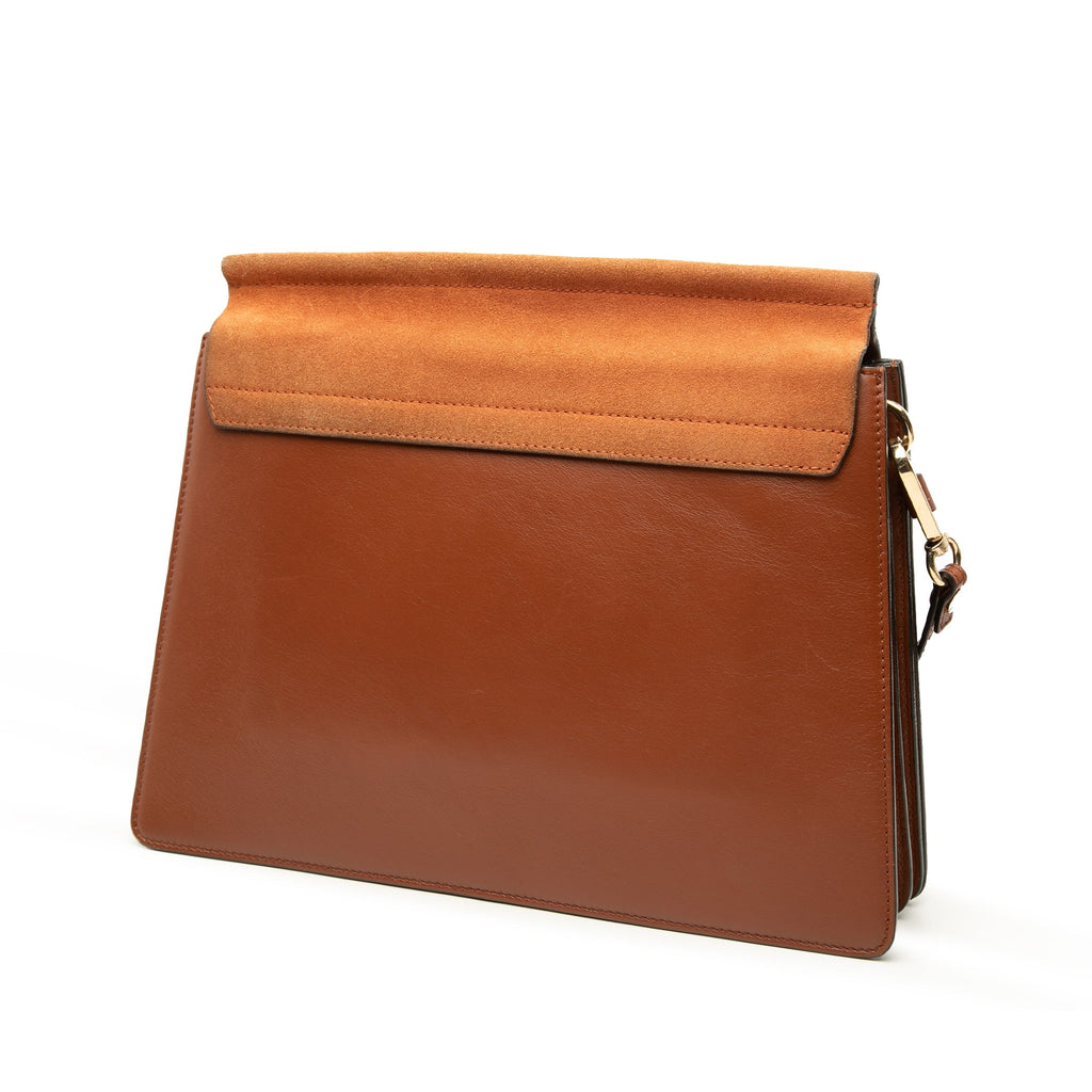 Faye Shoulder Bag Leather and Suede Medium