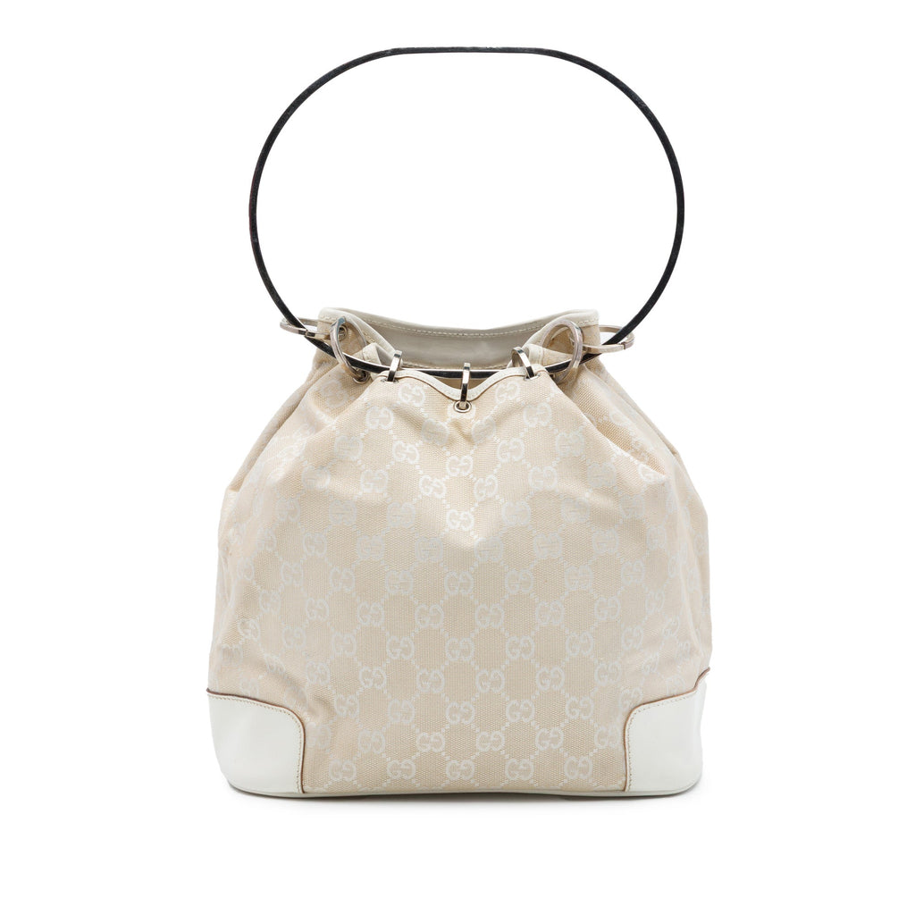 Diana Bamboo Shoulder Bag GG Canvas Medium
