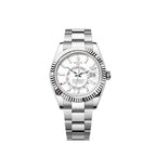 Sky-Dweller, 42mm, Oystersteel and 18k White Gold, White, Oyster, Ref# 336934-0003