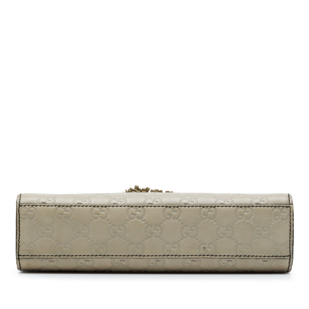 Emily Chain Flap Shoulder Bag Guccissima Leather Small