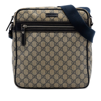 Front Zip Messenger GG Coated Canvas Medium