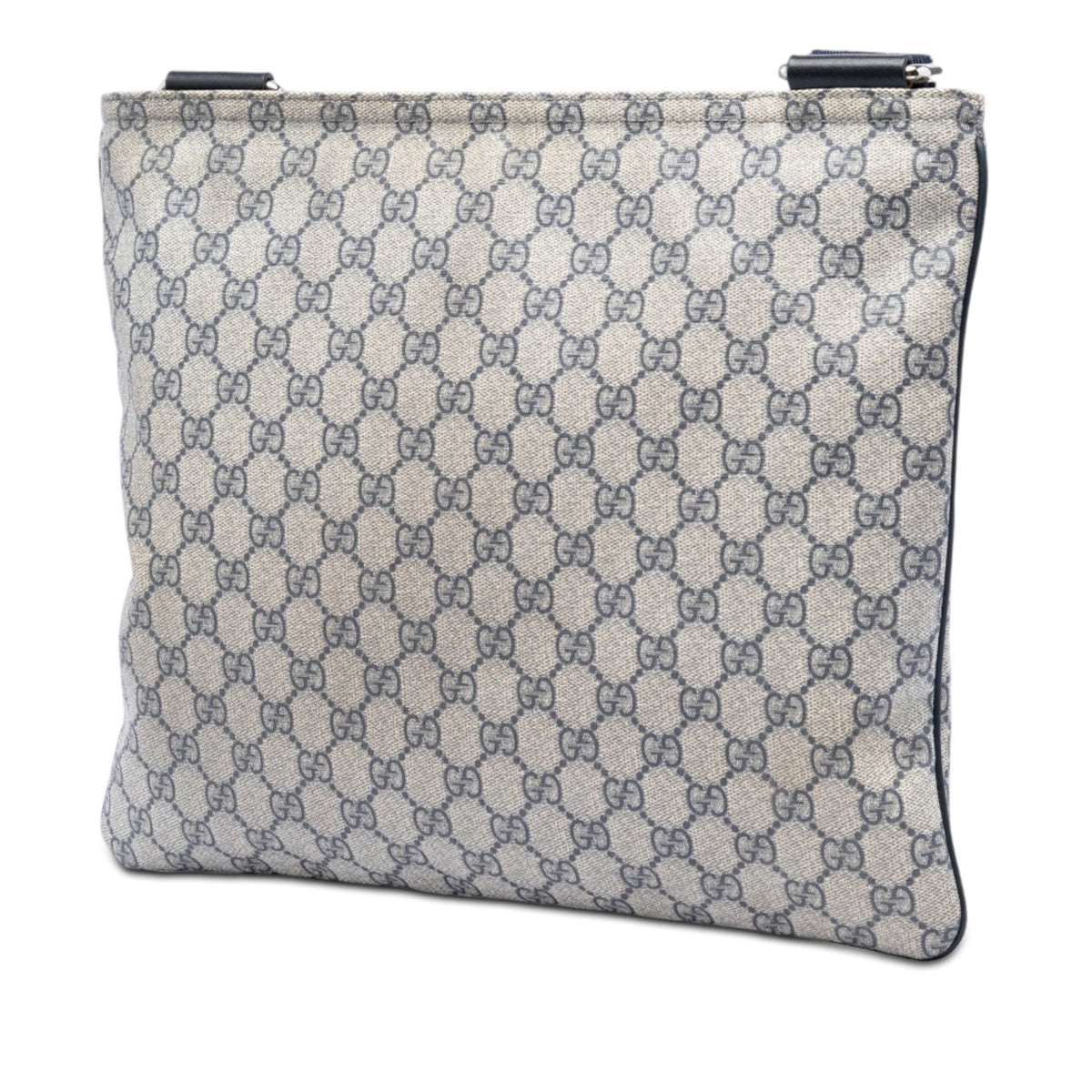 Zip Top Messenger Bag GG Coated Canvas Large