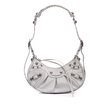 Le Cagole Giant Studs Shoulder Bag Leather XS