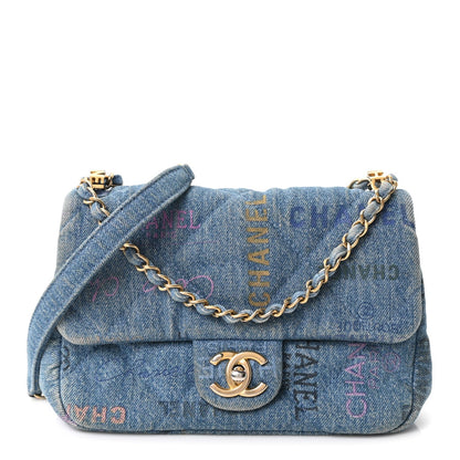 Mini Quilted Flap Shoulder Bag - Tan