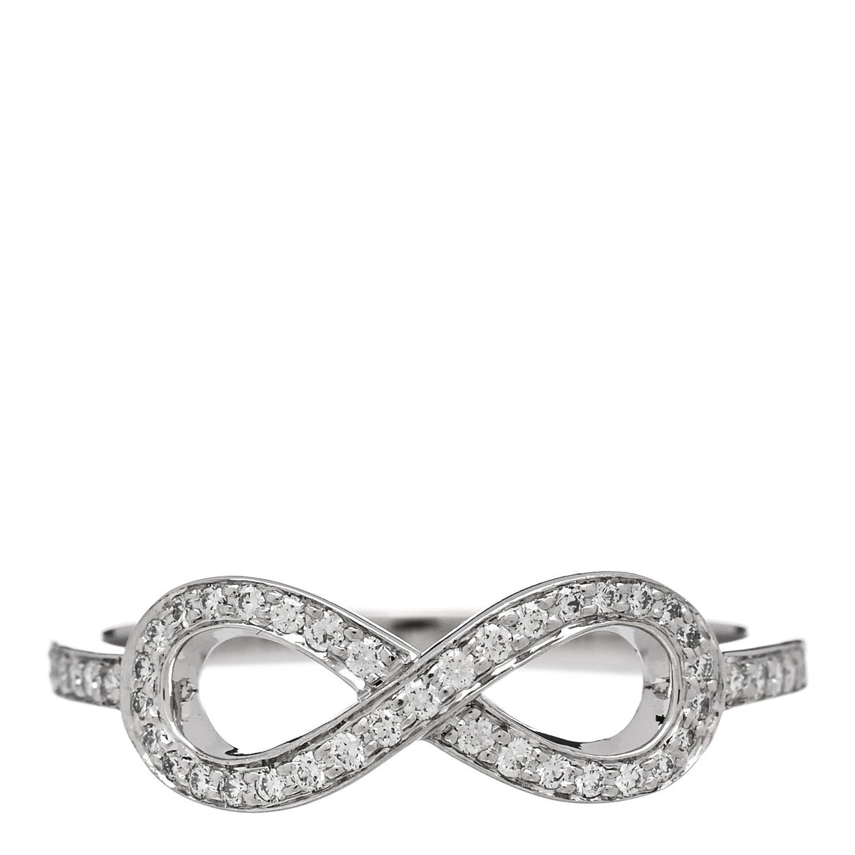Platinum Diamond Infinity Ring 54 6.75