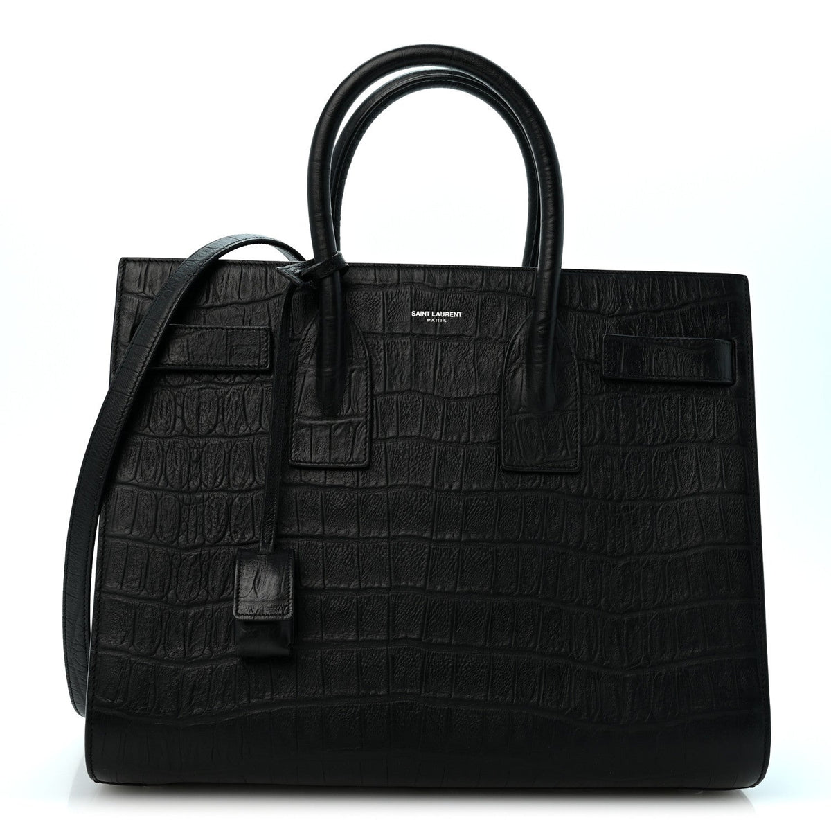 Small Calfskin Handbag - Black