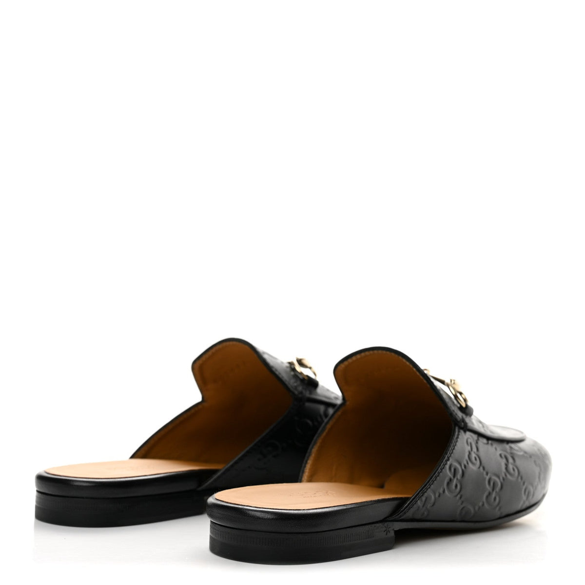 Gucci Guccissima Calfskin Women's Princetown Slippers 38 Black