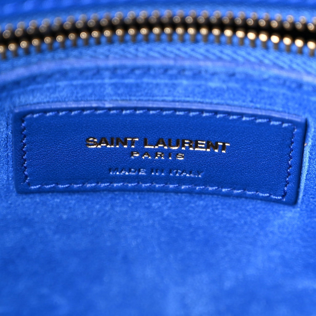 Saint Laurent Calfskin Small Sac De Jour Outremer