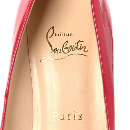 Christian Louboutin Patent Women's Pigalle Plato 120 Pumps 38.5 Hot Pink