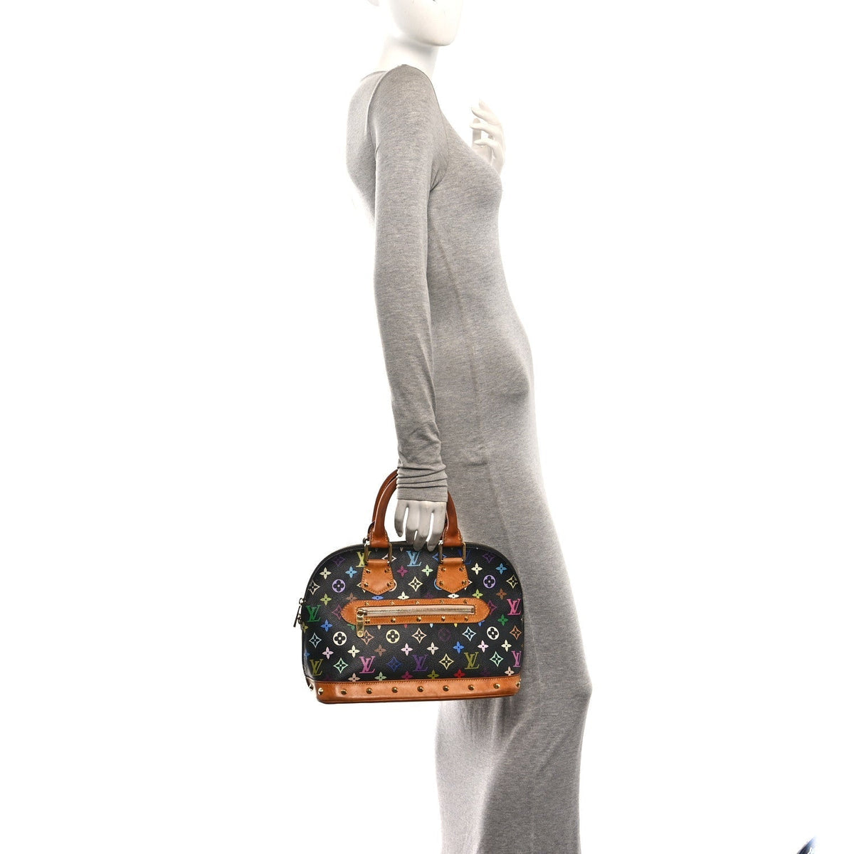 Louis Vuitton Monogram Multicolor Alma Bag Black