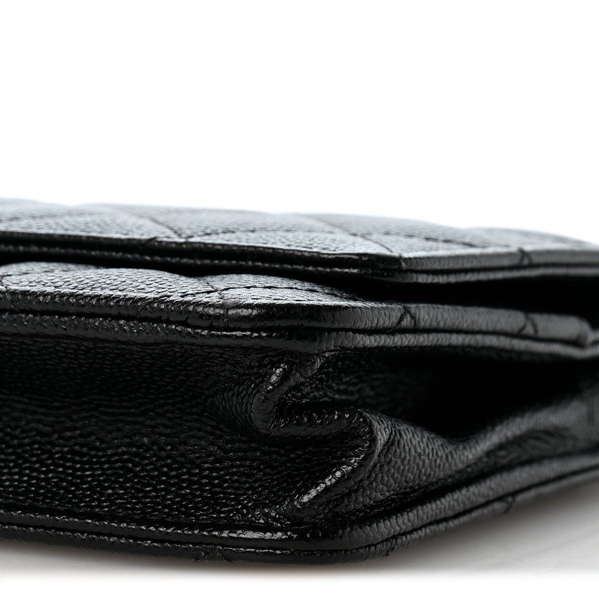 Quilted Caviar Wallet Bag