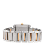 Cartier Stainless Steel 18K Yellow Gold 28mm Tank Francaise Watch
