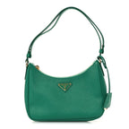 Prada Saffiano Lux Mini Re-Edition Shoulder Bag Mango