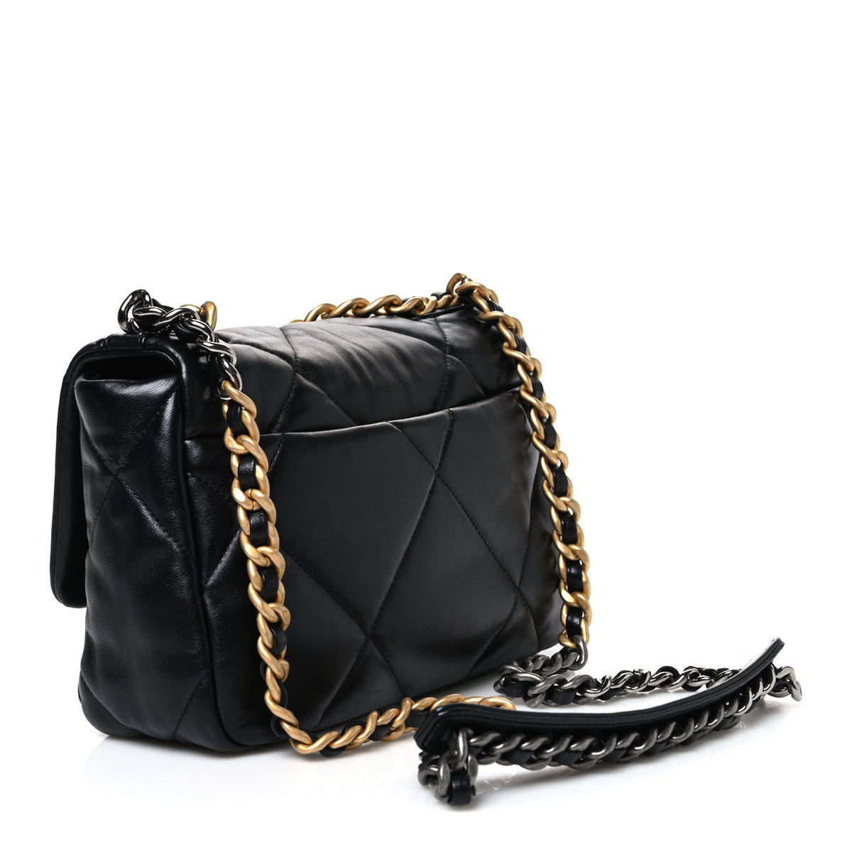Medium Quilted Lambskin Flap Shoulder Bag