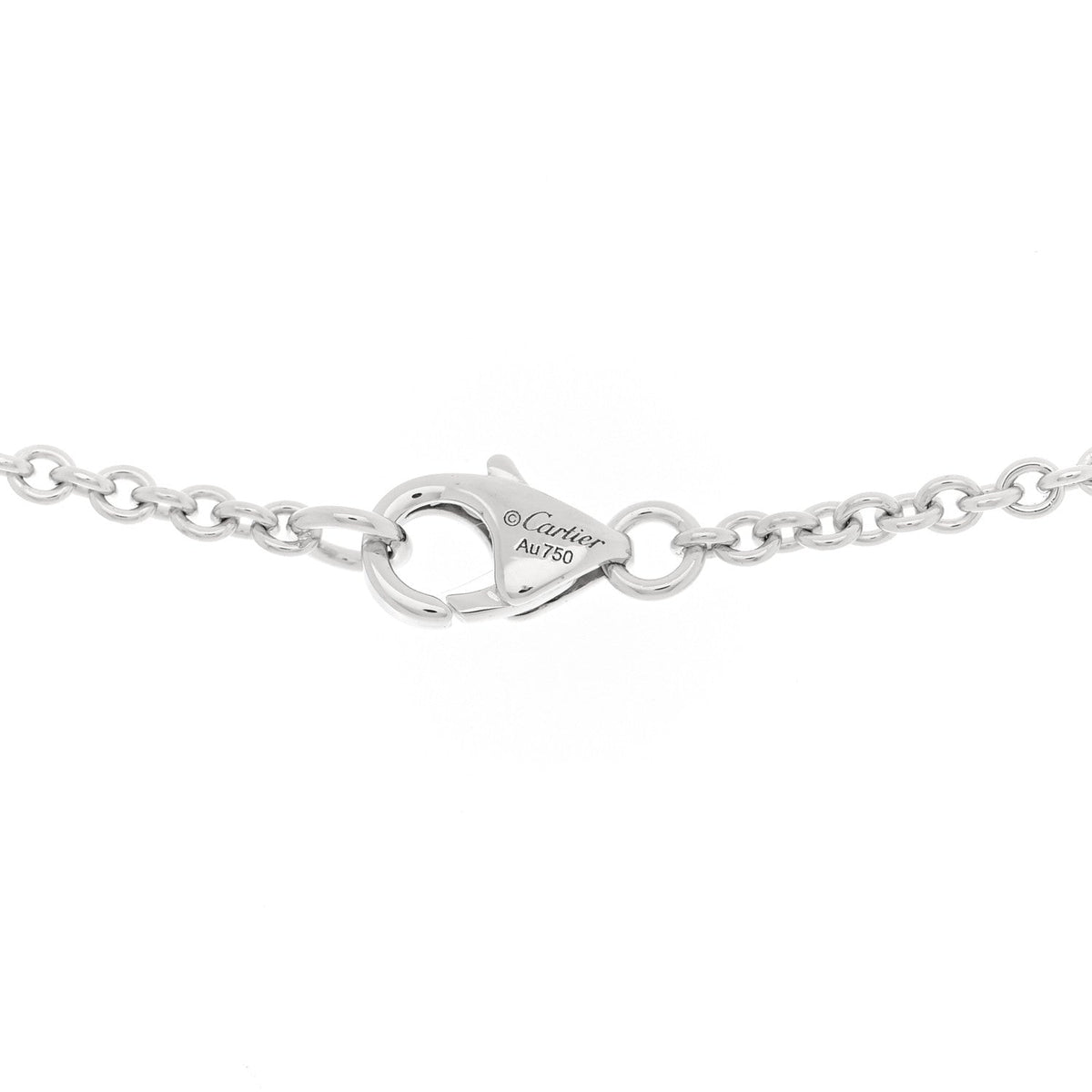 18K White Gold Interlocking LOVE Necklace