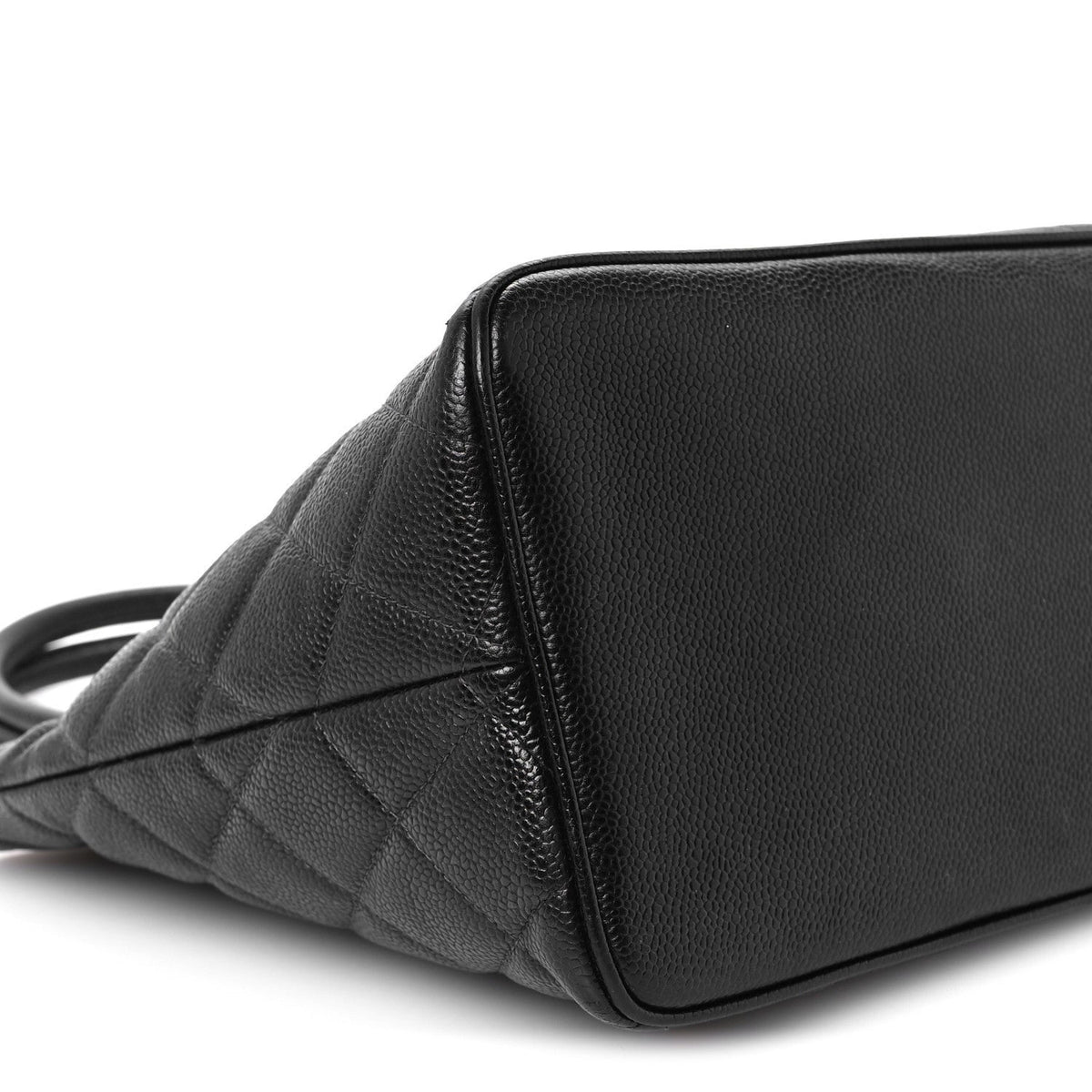 Quilted Caviar Tote Bag