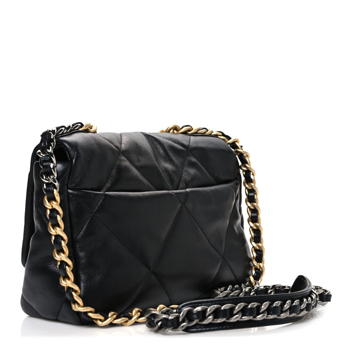 Medium Quilted Lambskin Flap Shoulder Bag