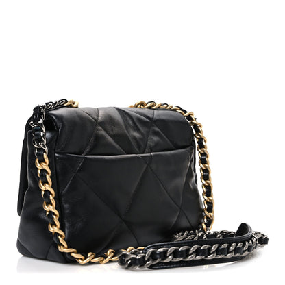 Medium Quilted Lambskin Flap Shoulder Bag