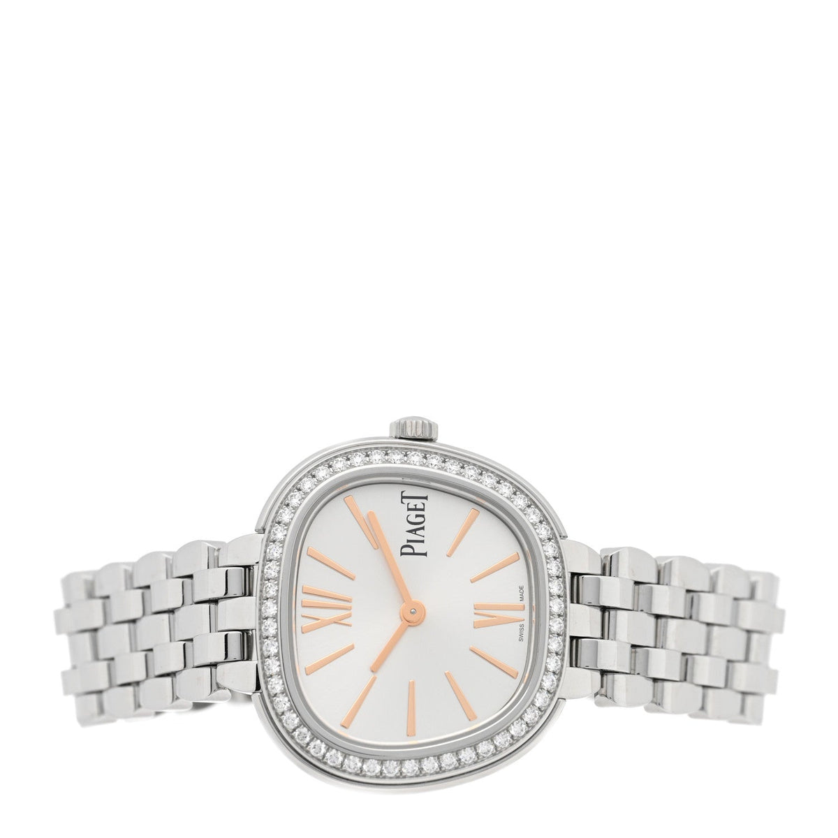 Piaget Stainless Steel Diamond 29mm Sixtie Quartz Watch