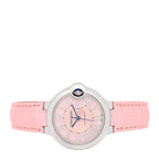 Cartier Stainless Steel Alligator 33mm Ballon Bleu Watch Pink