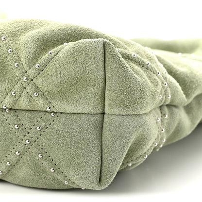 Mini Quilted Suede Handbag