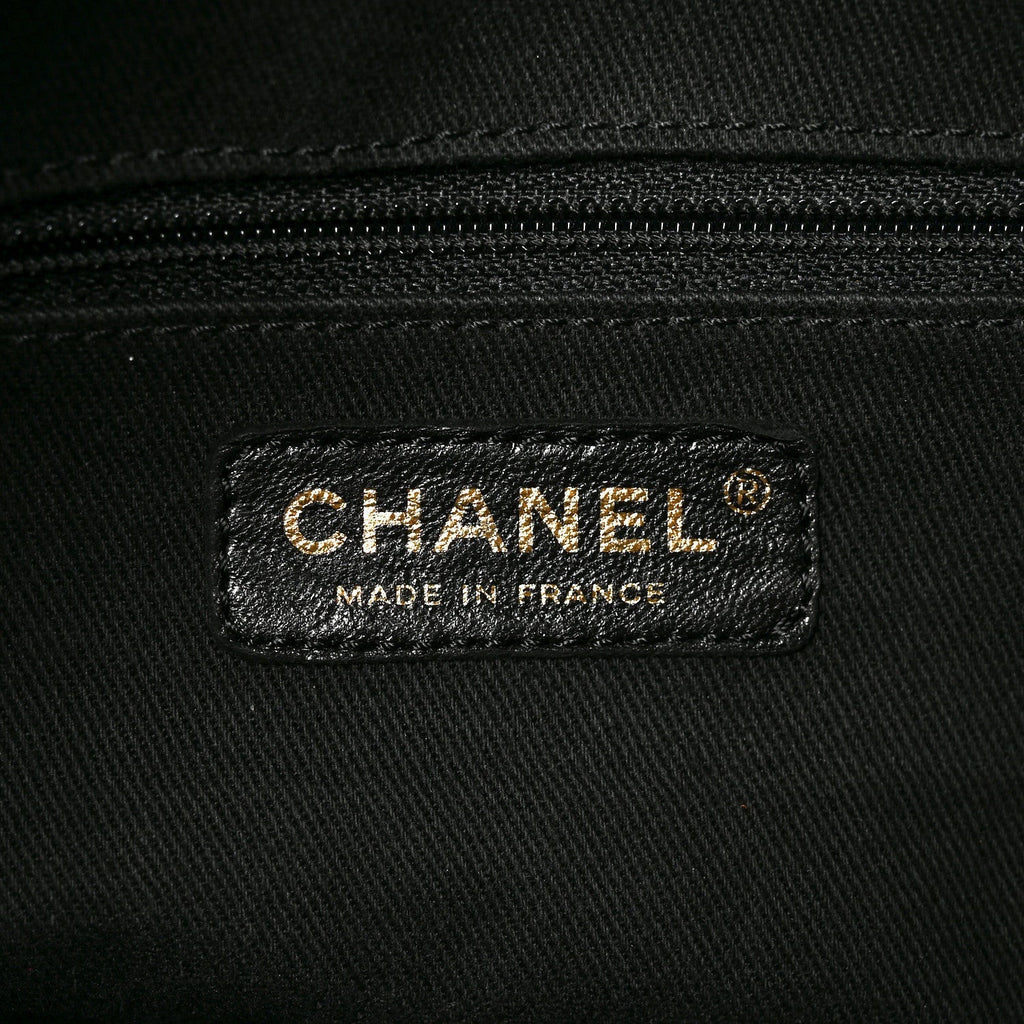 Chanel Lambskin Cloudy Bundle Bowler Bag Black