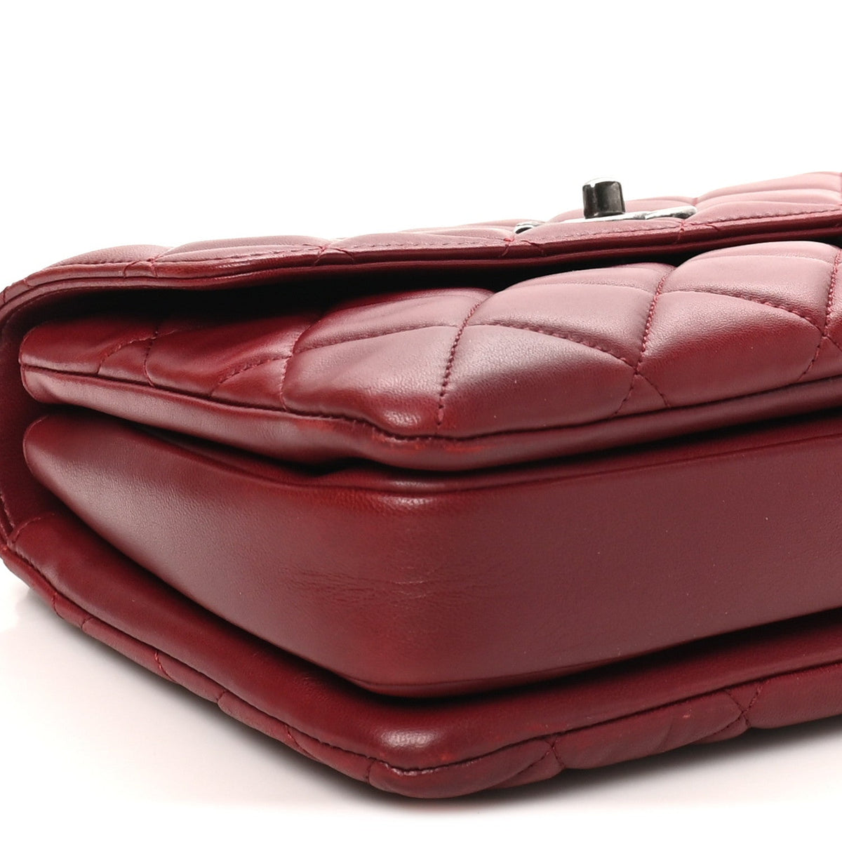 Small Quilted Lambskin Flap Shoulder Bag