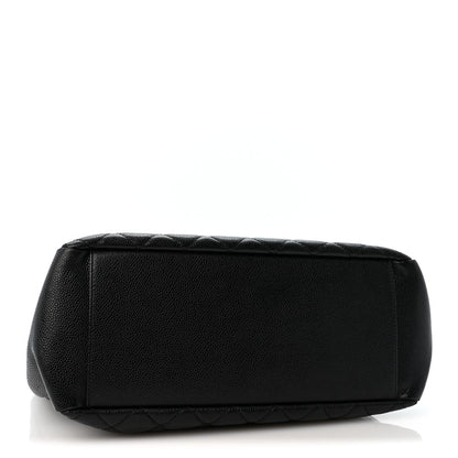 Quilted Caviar Tote Bag