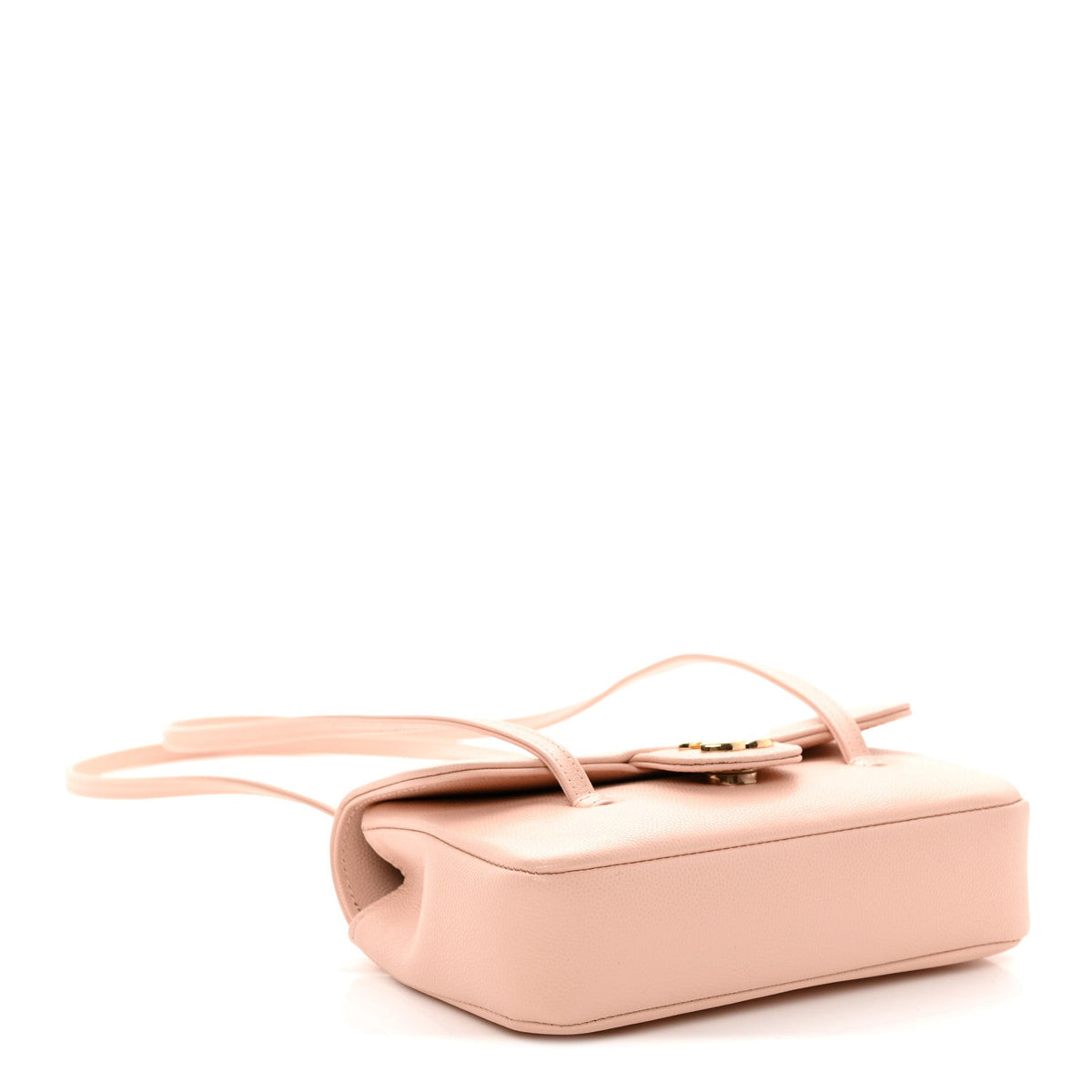 Chanel Shiny Caviar Mini Preppy Coco Shoulder Bag Light Pink