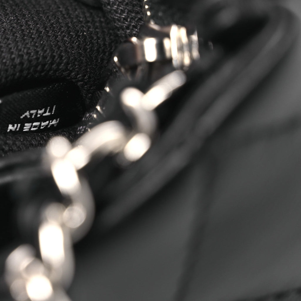 Chanel Lambskin Quilted Mini Crossbody Bag Black
