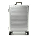 Gucci GG Supreme Monogram Aluminium Porter Medium Trolley Suitcase Silver