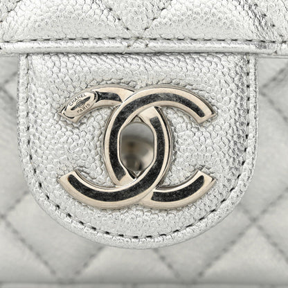 Medium Quilted Caviar Flap Shoulder Bag