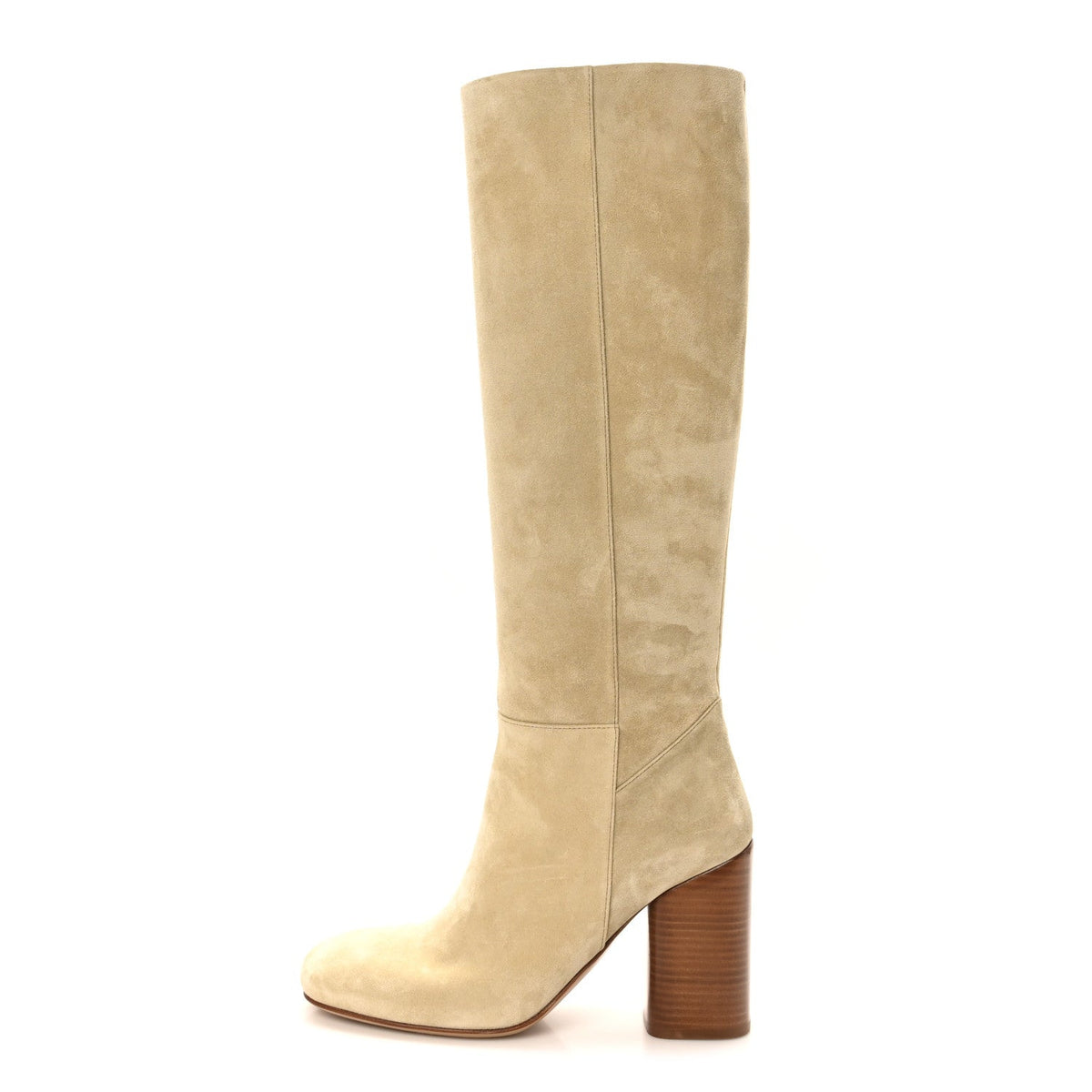 Suede Calfskin Lisiere Boots Beige Lin