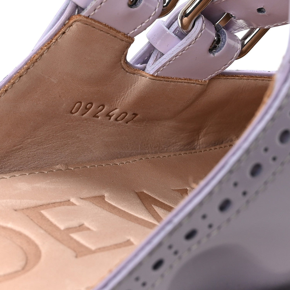 Loewe Calfskin Campo Mary Jane Women's Mules 37 Lilac