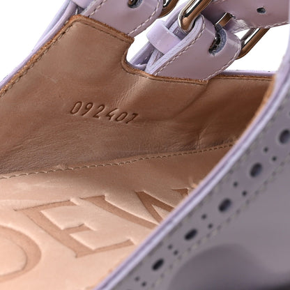 Loewe Calfskin Campo Mary Jane Women's Mules 37 Lilac