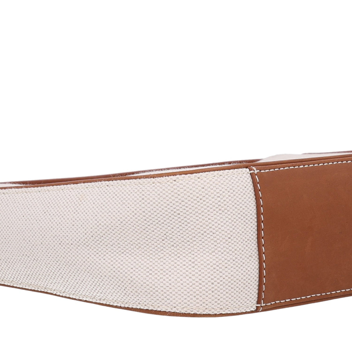 Calfskin Canvas Hobo Bag