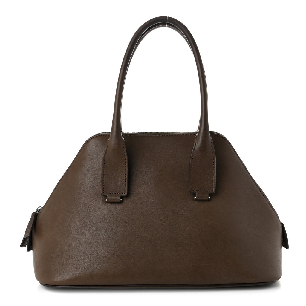 The Row Saddle Calfskin Medium Devon Bag Davy's Grey