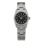 Rolex Stainless Steel 31mm Oyster Perpetual Watch Black 77080