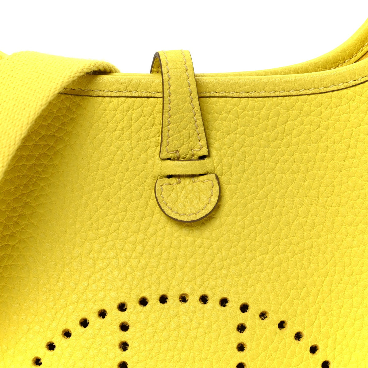 Taurillon Clemence Evelyne Tpm Lime Handbag