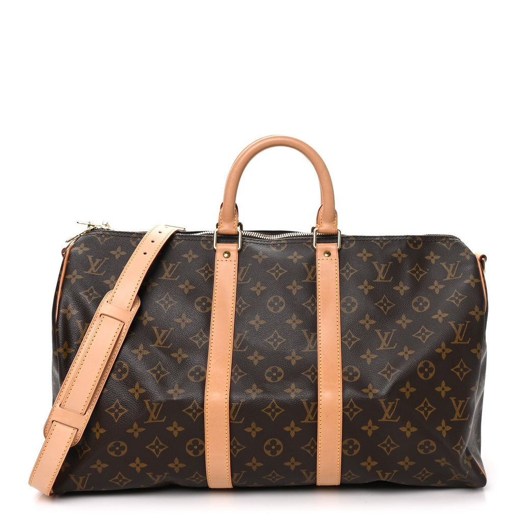 Louis Vuitton Monogram Keepall Bandouliere 45 Brown