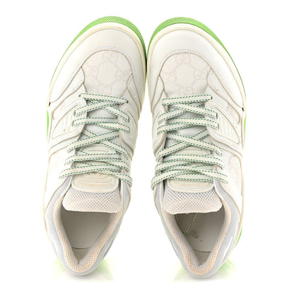 Gucci Demetra GG Supreme Monogram Women's Basket Low Top Sneakers 35 White Green