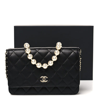 Quilted Lambskin Wallet Bag
