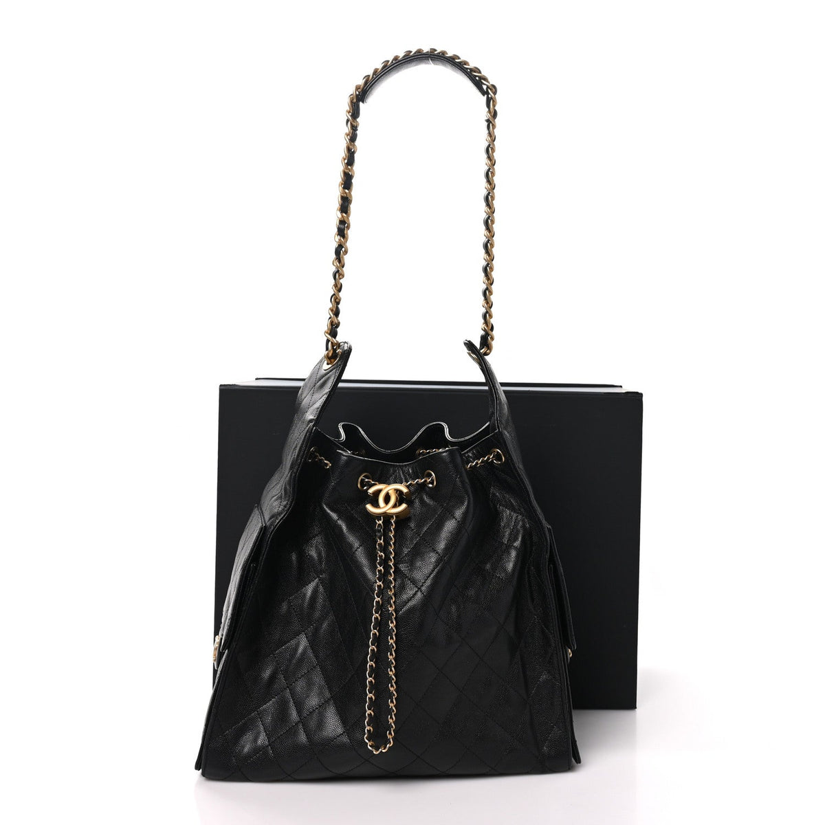 Medium Quilted Caviar Handbag