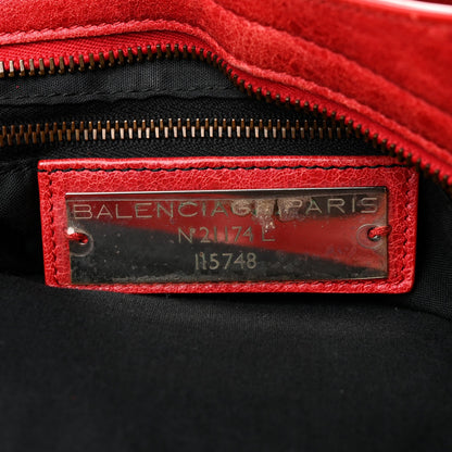 Agneau Classic Hardware City Rouge Coque Handbag