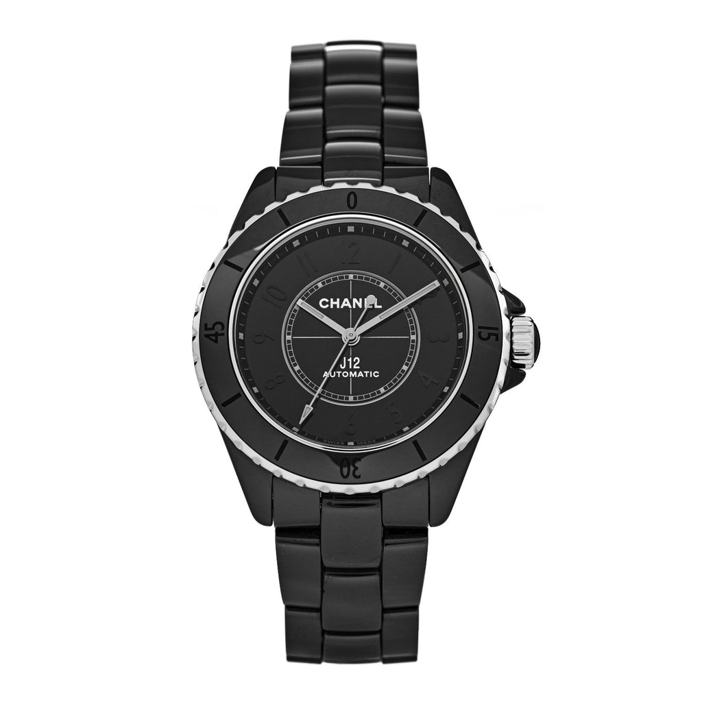 Chanel Stainless Steel Ceramic 38mm J12 Phantom Watch Black
