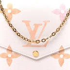 Louis Vuitton Monogram Giant Felicie Pochette Chain Wallet Beige