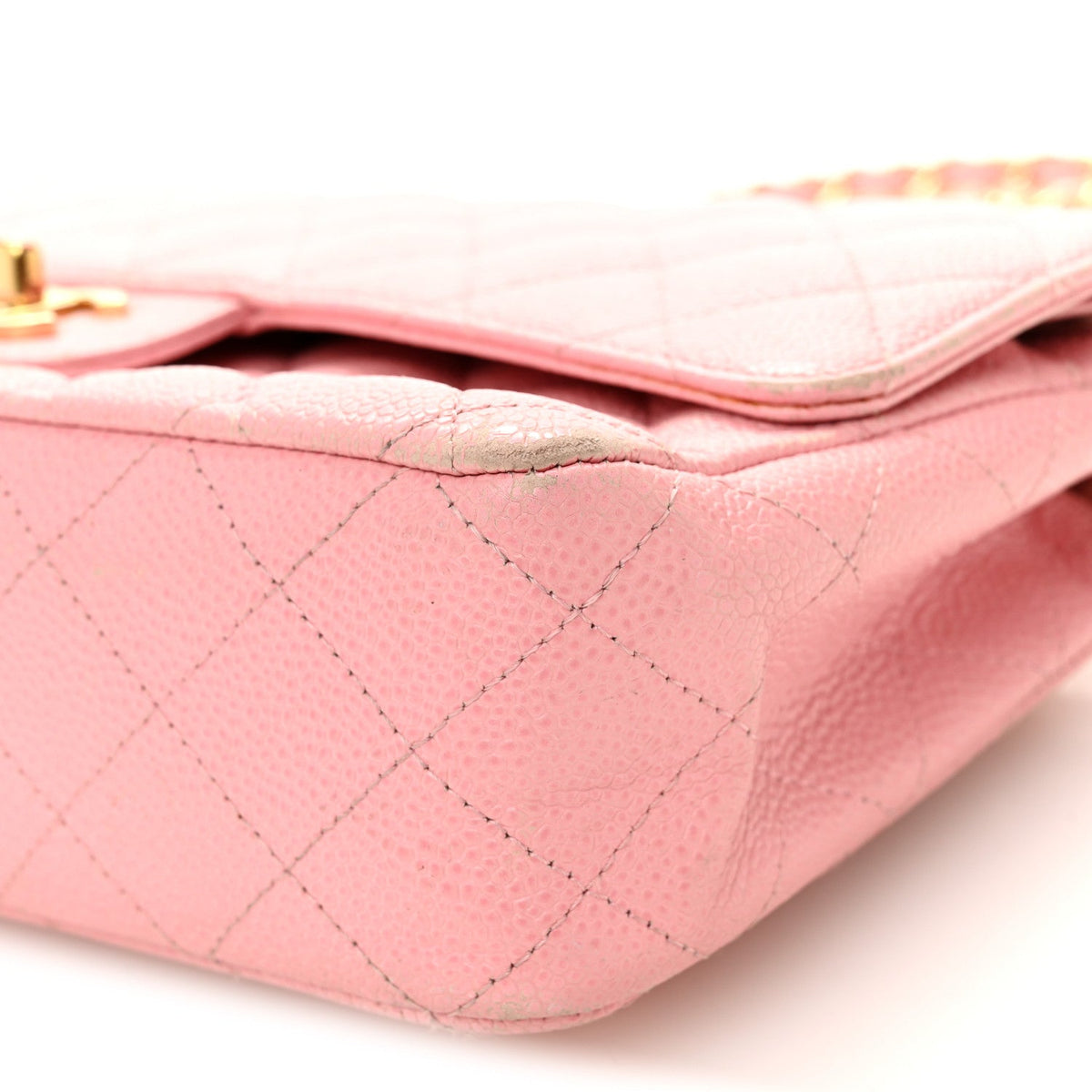 Medium Quilted Caviar Flap Shoulder Bag